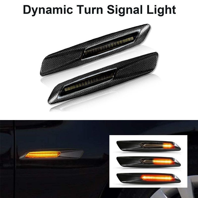 LED SIJALICE, BOCNI DYNAMIC MIGAVCI - BMW - 3D CARBON - SMOKE LENS 006B Beograd Zemun